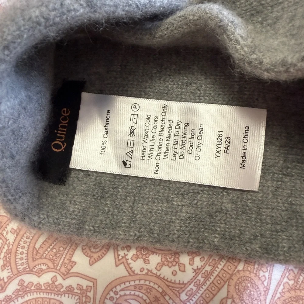 Quince Cashmere Twist Headband in Heather Grey NWOT - Picture 3 of 3